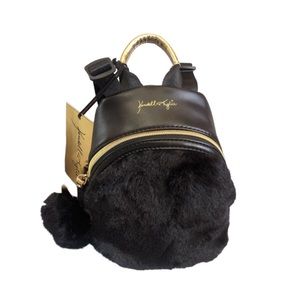 ✨ NWT Kendall & Kylie Mini Fur Pom Pom Backpack